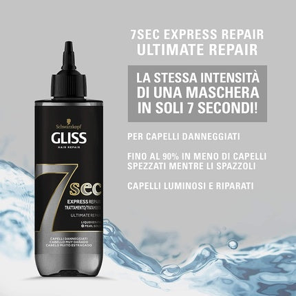 Balsam Schwarzkopf Gliss Ultimate Repair 200ml, Negru