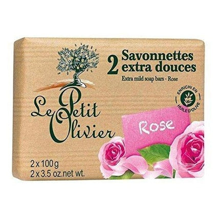 Săpun cu miros de lavandă și trandafir, Le Petit Olivier, 100g