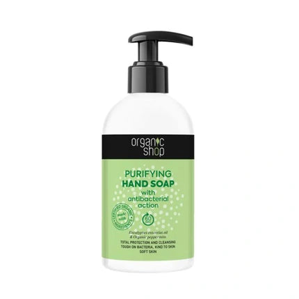 Săpun de mâna antibacterian Organic Shop Purifying, 500ml, alb