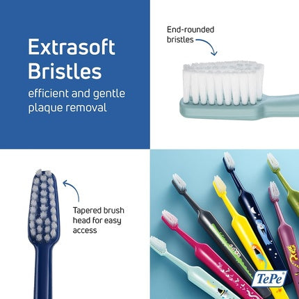 Periuta de dinti copii, TePe, Select Compact, Extra Soft