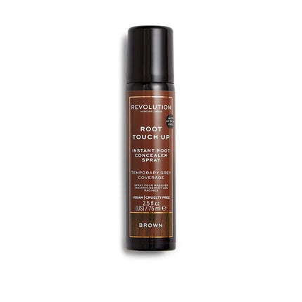 Spray colorare păr, Makeup Revolution, Root Touch Up, maro, 75 ml
