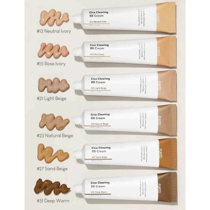 BB Cream, Purito, Cica Clearing, 30ml, Light Beige