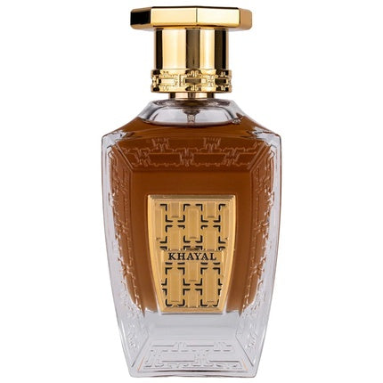 Maison Asrar Khayal Eau De Parfum Spray 100ml, sticlă geometrică, dop auriu
