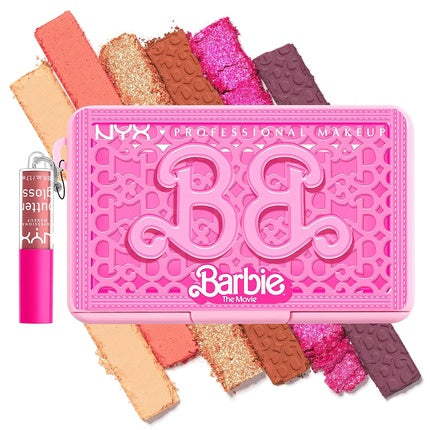 Set ochiuri NYX Professional Makeup Barbie Mini Eye Palette - It's a BARBIE Party