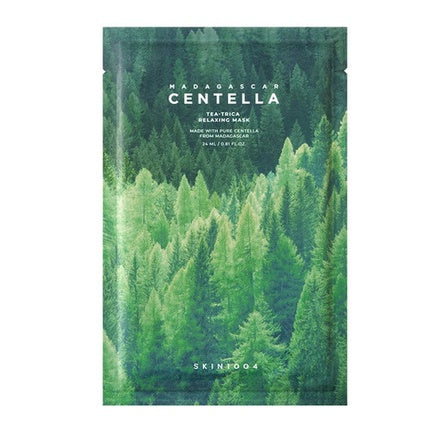 Mască facială tip folie Skin1004 Madagascar Centella Tea-Trica Relaxing Mask, verde, 23 ml