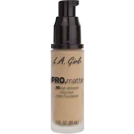 Fond de ten lichid mat, L.A. Girl Pro Matte HD Nude, 30ml