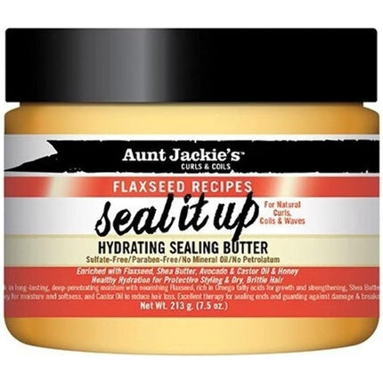 Aunt Jackie's Flaxseed Recipes Seal It Up Hydrating Sealing Butter, Culoare Portocaliu