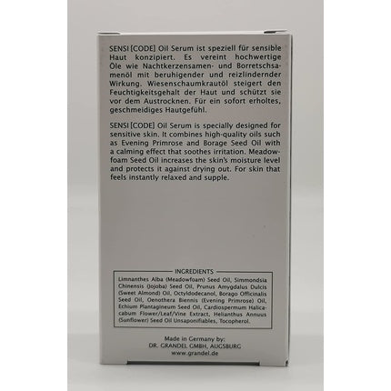 Serum ulei, Dr. Grandel, SensiCODE, 30ml, verde