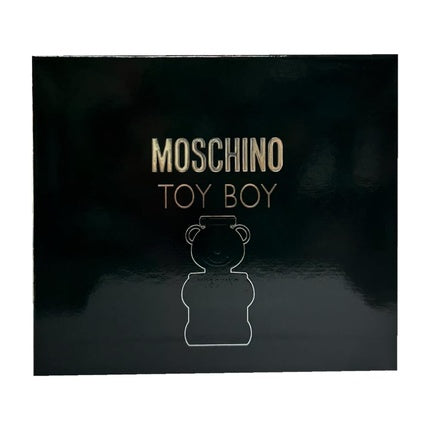 Set Parfum Moschino Toy Boy, Cutie Cadou Neagră, Design Ursuleț