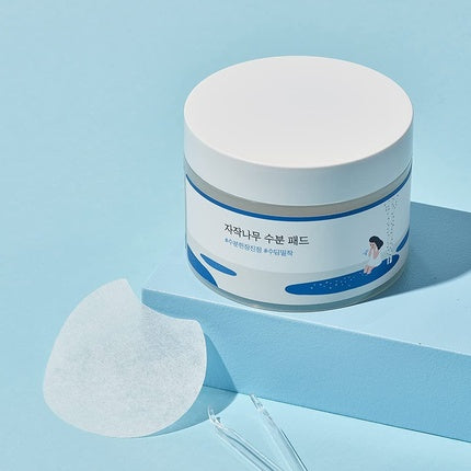 Round Lab Birch Juice Moisturizing Pad, Pachet cu 80 discuri hidratante cu Aquaxyl pentru calmare și hidratare