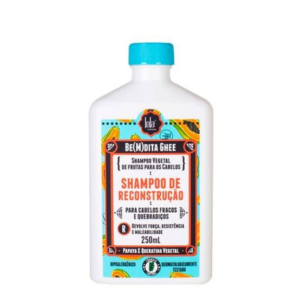 Șampon de reconstrucție, Lola Cosmetics, Be(M)Dita Ghee Papaya și Keratină Vegetală, 250ml