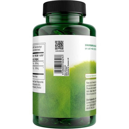 Capsule Caprylic Acid, Swanson, 600mg, 60 buc