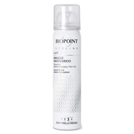 Mousse Biopoint Hair Foam 75ml Revitalizing Curls Mini Size, alb
