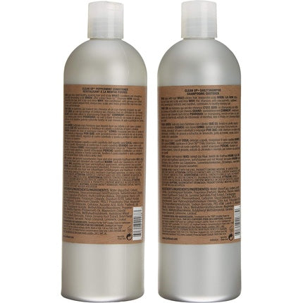 Set șampon și balsam TIGI Bed Head for Men Clean Up, 2x750ml, argintiu