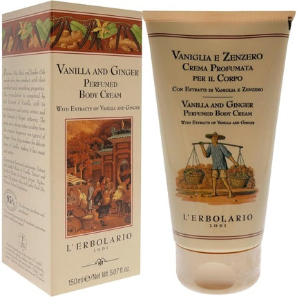 Crema Corporală L'Erbolario cu Vanilie și Ghimbir, 199 g