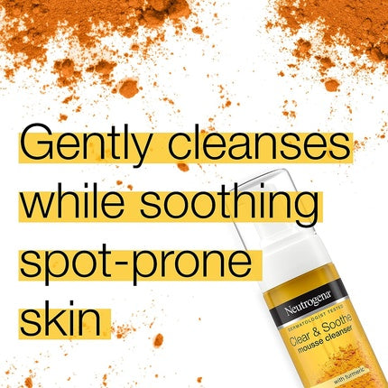 Spumă de curățare, Neutrogena Clear & Soothe, turmeric, 150ml