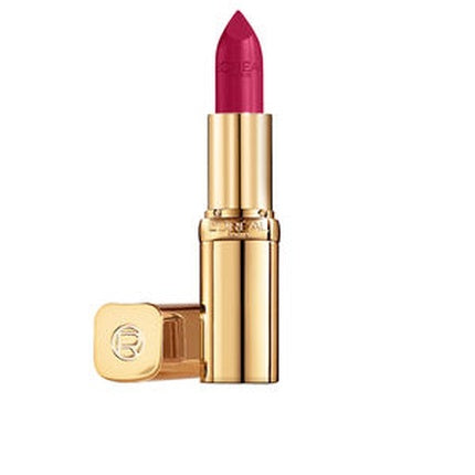 Ruj L'Oréal Paris Color Riche #2010 La Prune, ambalaj auriu, textură cremoasă