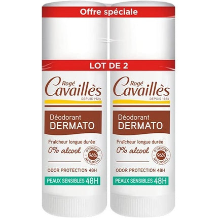 Deodorant Stick Rogé Cavaillès Dermato 48H, Pack 2 buc, 40ml
