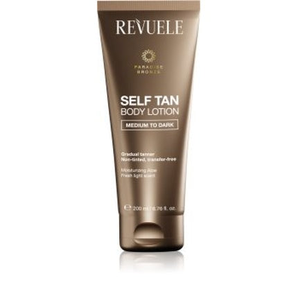 Loțiune de bronzat auto Revuele Paradise Bronze, 200 ml