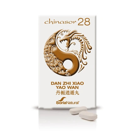 Soria Natural Chinasor 28 Dan Zhixiao Yao Wan, Vitamine, 67 g, alb