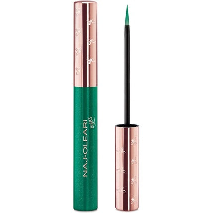 Eyeliner Naj Oleari Impeccable 03 Chrome Emerald, verde metalizat, vârf fin