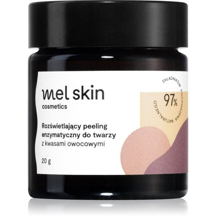 Peeling facial enzimatic, Mel Skin, 117g, acizi de fructe