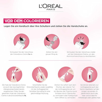 Vopsea de păr L'Oréal Paris Excellence Cream, Culoare 6 Dark Blonde, Cantitate 268g