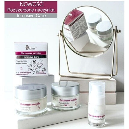Crema de zi si ser de noapte, Ava Laboratorium, pentru capilare dilatate, SPF 15