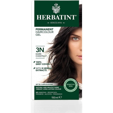 Vopsea de păr, Herbatint, Dark Chestnut, 150ml