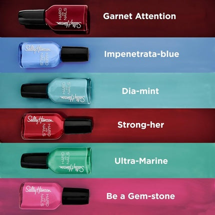Lac de unghii, Sally Hansen, Hard As Nails, sclipici albastru-argintiu