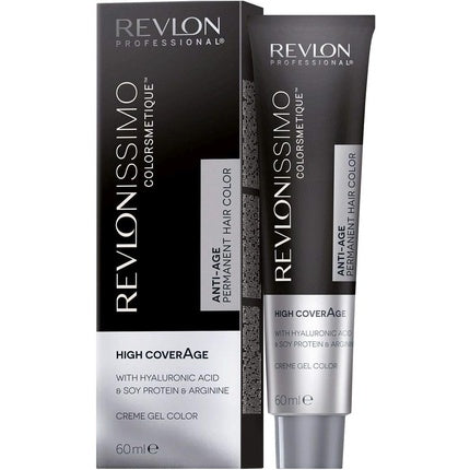 Vopsea de păr permanentă, Revlon Professional, Colorsmetique High Coverage, 4 Blond deschis intens, 60 ml