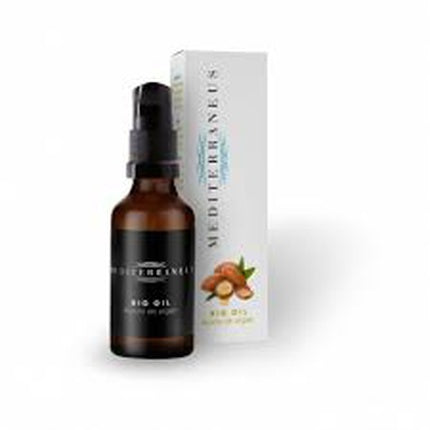 Ulei corporal, Mundo Natural, Mediterraneus Bio Oil Argan, 50 ml, sticlă maro cu atomizor