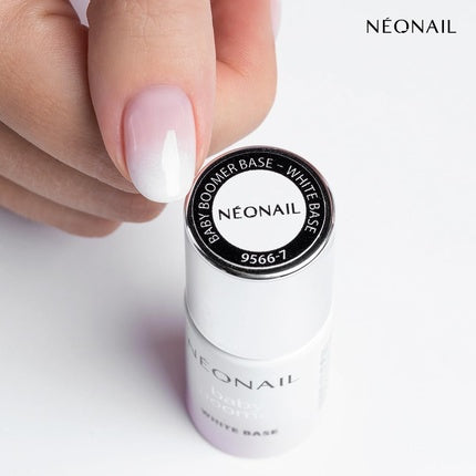 Lac de unghii gel, Néonail, Baby Boomer, alb, 7.2 ml
