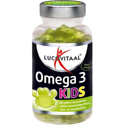 Gumii Omega 3 Kids, Lucovitaal, 60 buc, gust de măr