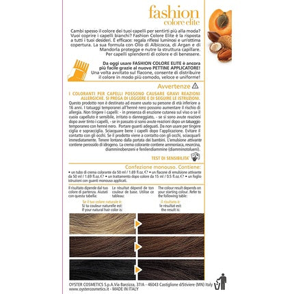 Colorant păr Fashion Elite 7.3 Miele cu ulei de argan și migdale, 180g