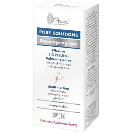 Ser facial bio, Ava Laboratorium Pore Solutions Bio Peeling cu acid fitic 5%, 30ml, pH 3.5