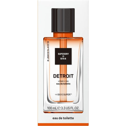 Eau de Toilette Superdry Detroit, 100 ml, sticlă transparentă, dop negru