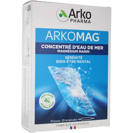 Arkopharma Arkomag Seawater Concentrate with Magnesium, 20 Ampoules
