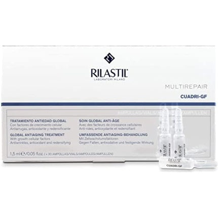 Kit îngrijire ten, Rilastil, Multirepair Cuadri GF, 30 fiole