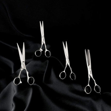 Set foarfeci păr Jaguar Dynasty CC42, inox, 60 mm