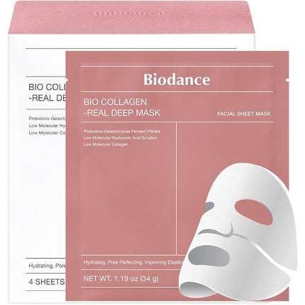 Biodance Bio Collagen-Real Deep Mask, 4 foi, 34g