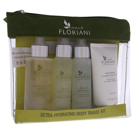 Kit de îngrijire corp Villa Floriani Ultra-Hydrating Body Travel Kit Unisex, 5 piese