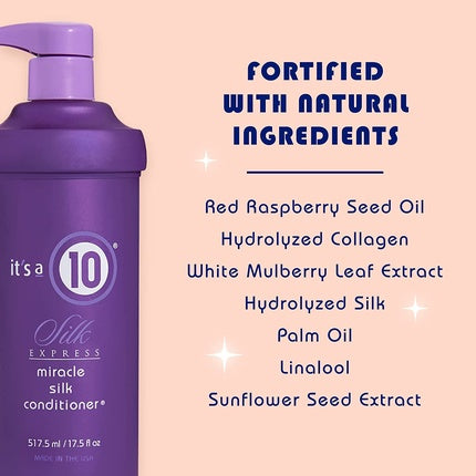 Condiționator păr, It's A 10, Silk Express Miracle Silk Conditioner, 517.5 ml, violet