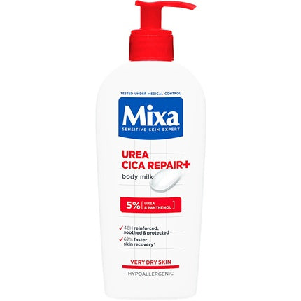 Mixa Urea Cica Repair+ Body Milk, Hidratant pentru corp cu uree 5%, 400 ml