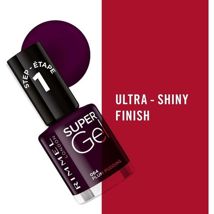 Oja, Rimmel, Super Gel Plum Pudding, 12ml