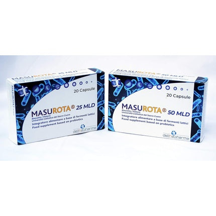 Supliment lactic Masurota 25 Mld cu inulină 20 capsule
