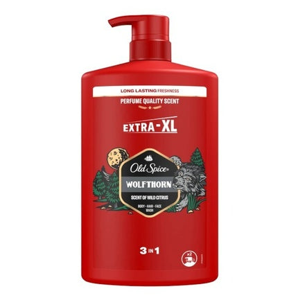 Gel de duș Old Spice Wolf Thorn, 1000 ml, roșu