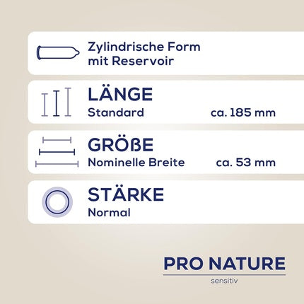 Prezervative Ritex Pro Nature, Sensitiv, 8 buc, albastru