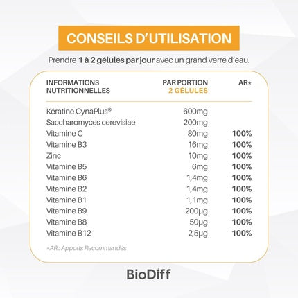 Supliment, Orthonat, Keratine Complex, maro, 90 capsule