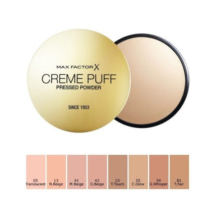 Pudra Fata, Max Factor, Creme Puff, 21g, 41 Beige Mediu